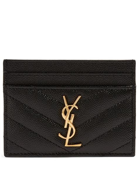 ysl logo plaque card holder|YSL card holders for women.